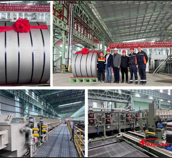 第一卷410S下線，青拓特鋼1780退火酸洗機(jī)組投產(chǎn)！